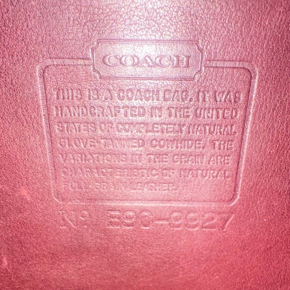 Rare Vintage Coach Willis! Currant and Nickel! - Picture 9 of 13